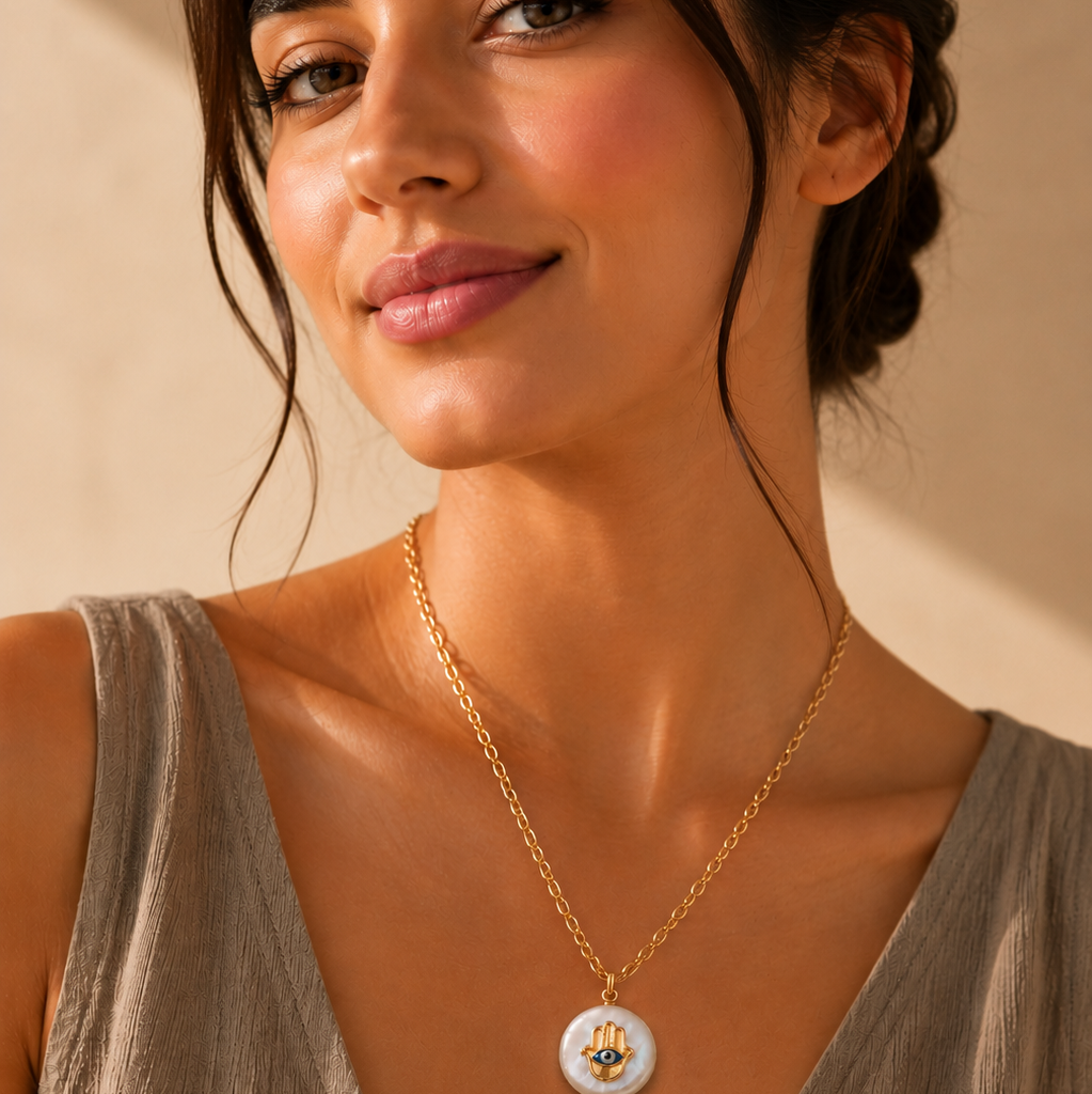 Hamsa wrap around bracelet & pendant